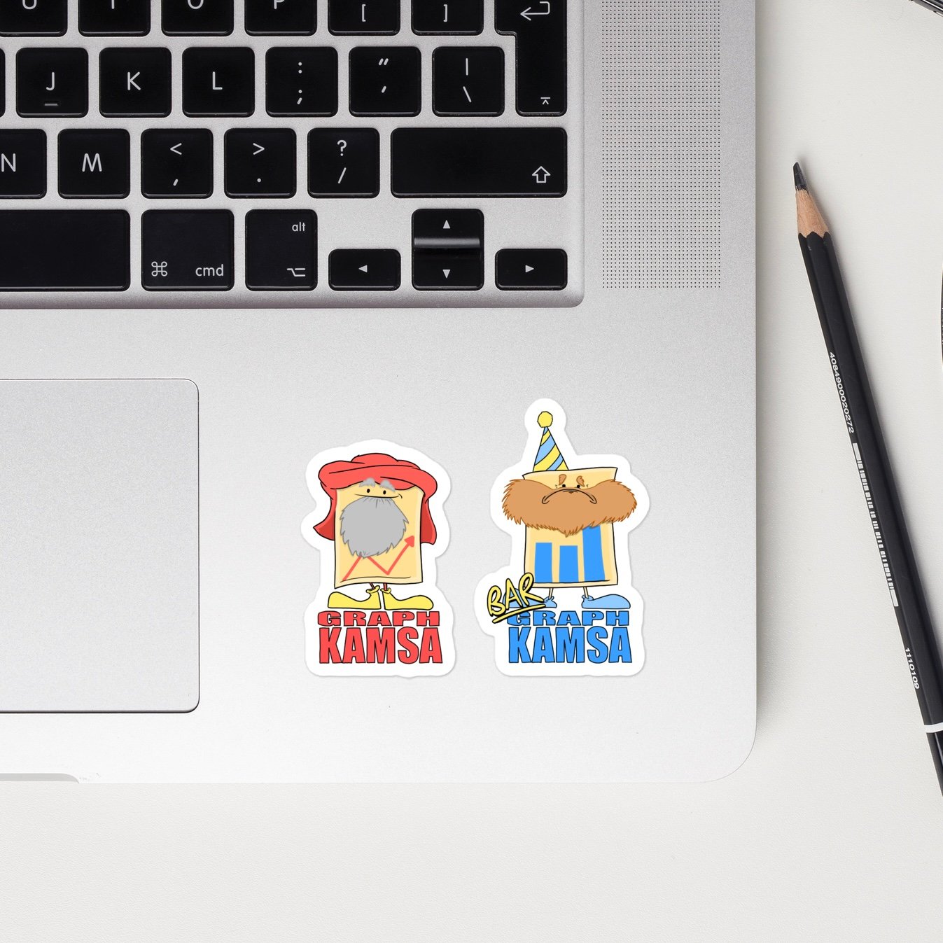 Graph Kamsa + Bar Graph Kamsa Sticker Set