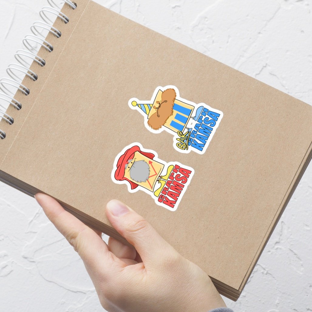 Graph Kamsa + Bar Graph Kamsa Sticker Set