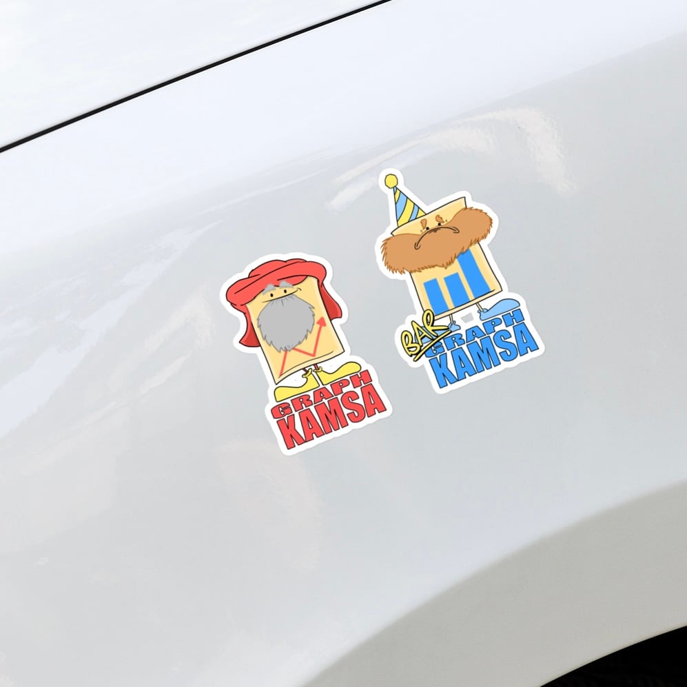Graph Kamsa + Bar Graph Kamsa Sticker Set